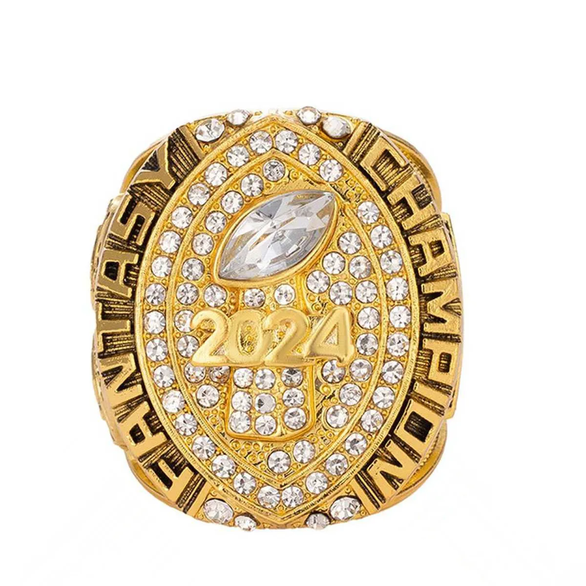 2024 Fantasy Football Championship Ring FFL WINIER Trophy Prize for Fans Men's Commemorative Gifts