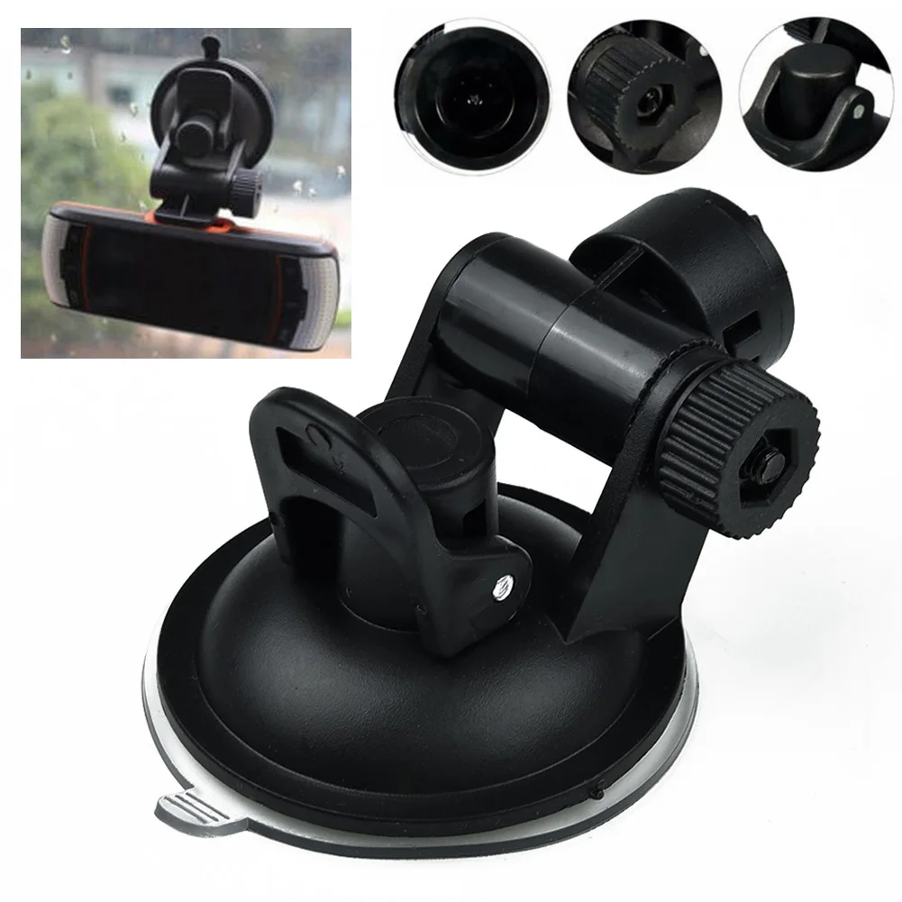 

Bracket Car Camera stand Driving Electronics Interior Parts Recorder Suction Cup T type Accessories Black For DVR ABS