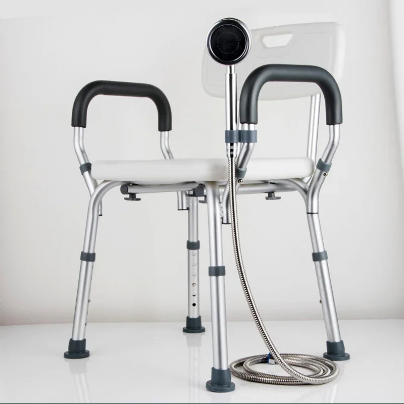 

Adjustable Elderly bathroom seat anti-skid bath chairs for elderly squat toilet stool for shower special chair home chair seat