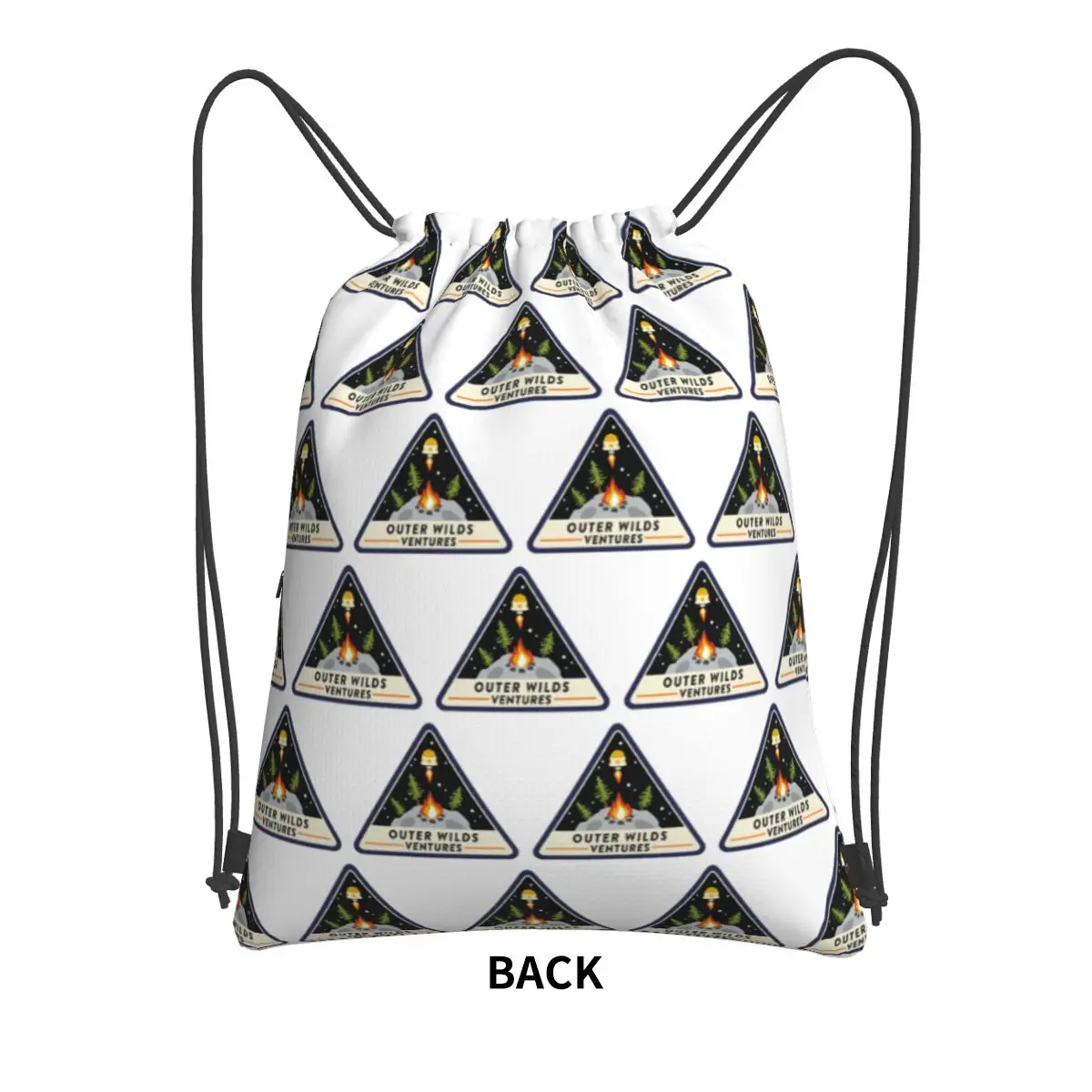Outer Wilds Ventures Patch Backpacks Fashion Drawstring Bundle Pocket Sundries Bag Book Bags for Man Woman Students