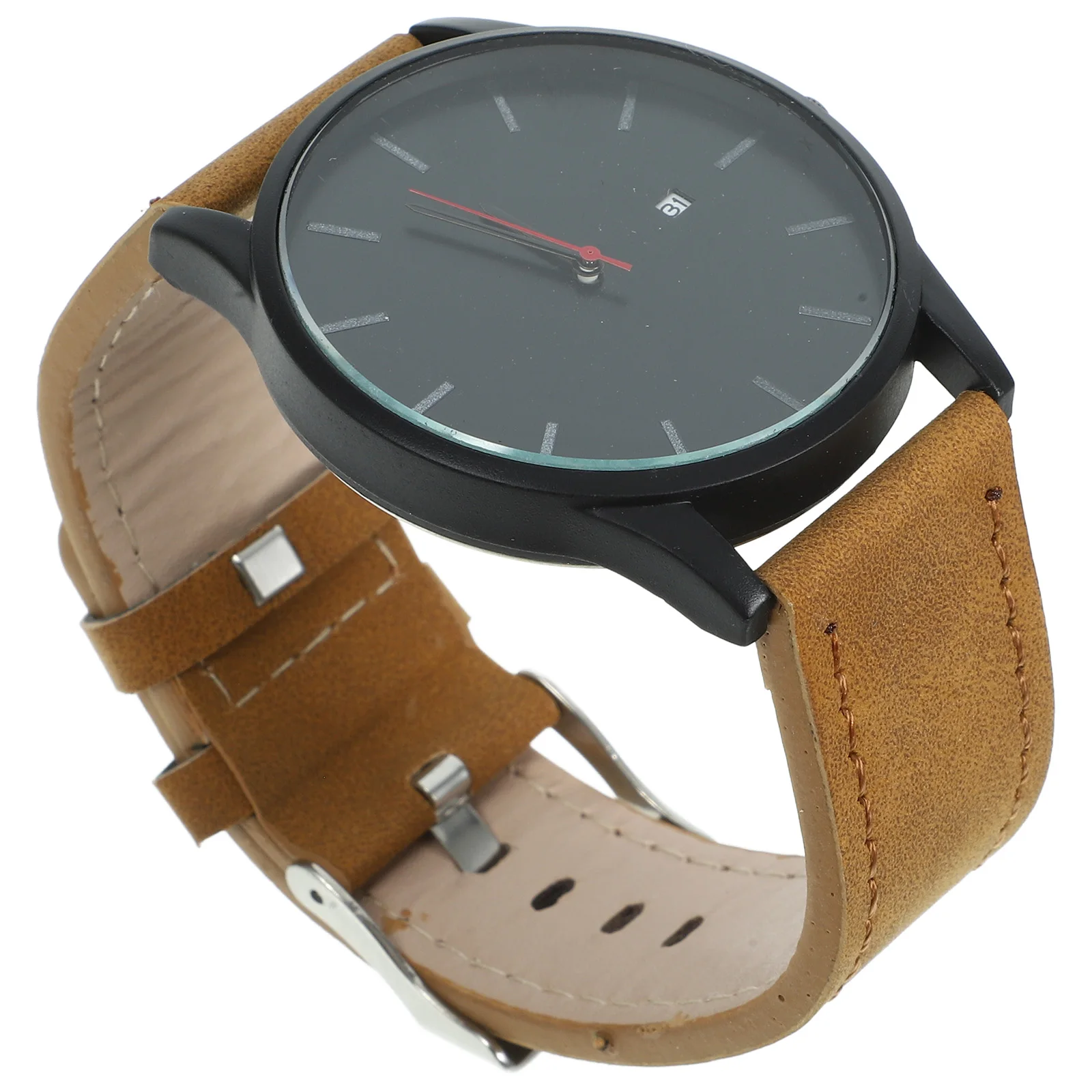 

Quartz Watch Unisex Casual Wrist Timepiece Calendar Function Durable Stainless Steel StrapVintage Style Fashion Accessory