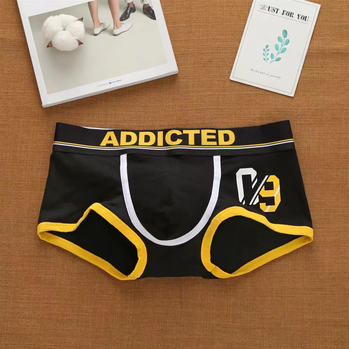 

Мужское нижнее белье с трансграничными буквами и высокой вилкой, модное модное нижнее белье с буквами, хлопковые удобные эластичные трусы 10102