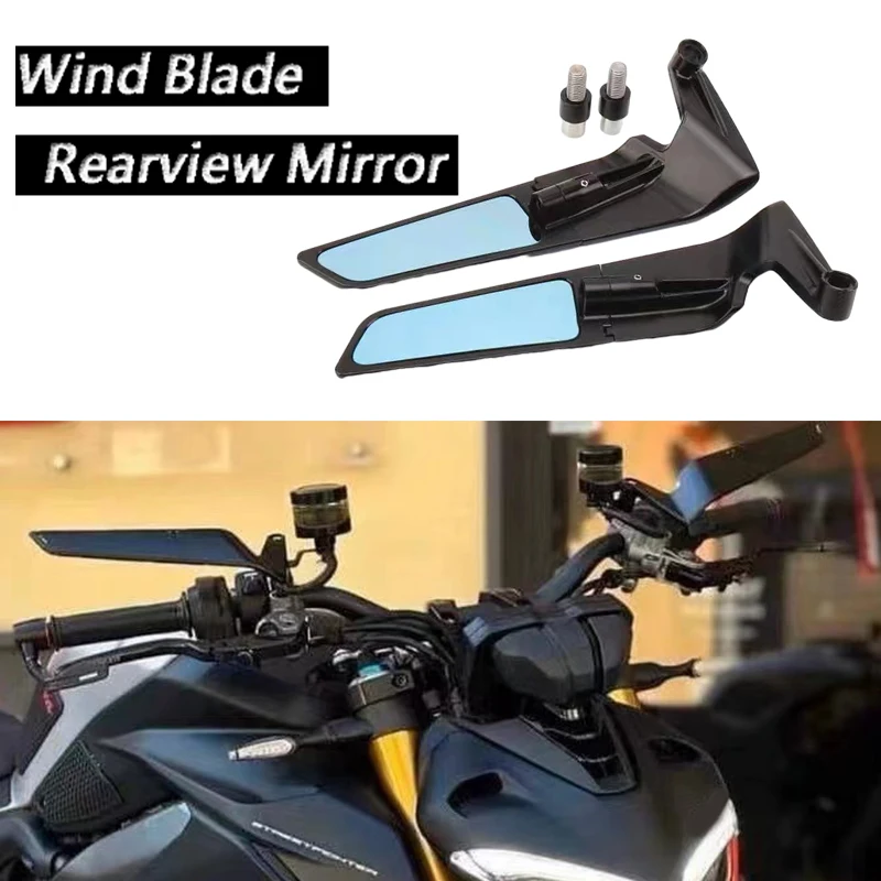 

For YAMAHA MT 07 MT07 MT 09 MT09 SP MT 10 MT10 SP Motorcycle Mirrors Stealth Winglets Mirror Kits To Rotate Adjustable Mirrors