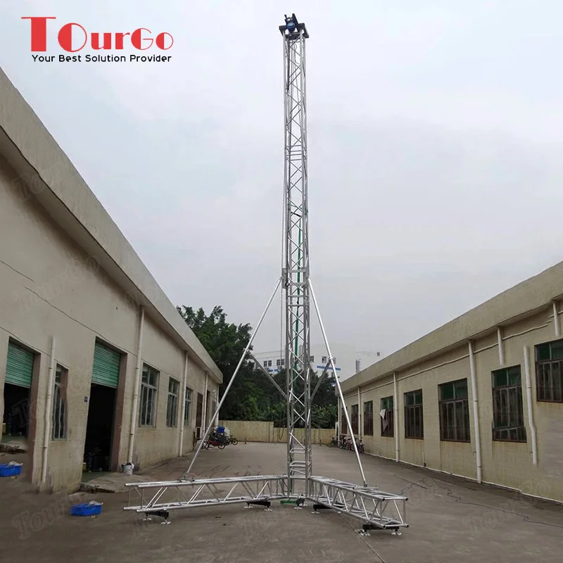 TourGo 6m Aluminum Square Spigot Line Array Speaker Truss Lift