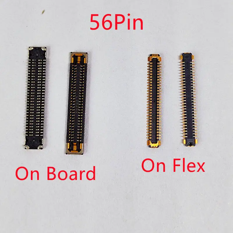 

5-20Pcs LCD Screen Flex FPC Connector 56Pin For Samsung Galaxy Note 20 Note20 S20 S21 Ultra Plus/S21U S20U W21 Plug On Board