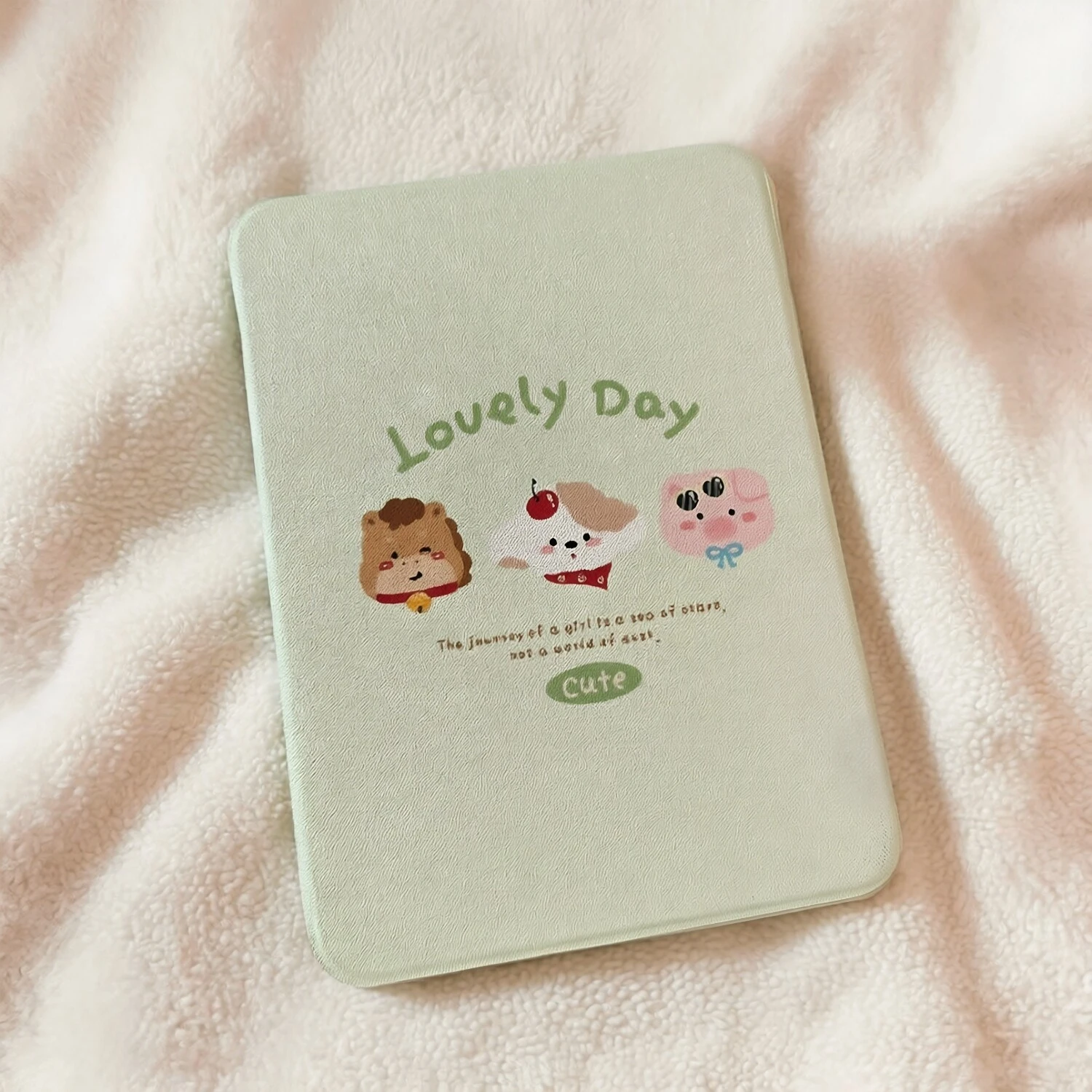 Korean Ins Cute Puppy Y2K 360° Rotation Cover For iPad Pro 13 11th M5 M4 12.9 A16 10 8 7 9th 10th Air 11 M2 M3 Mini Tablet Case