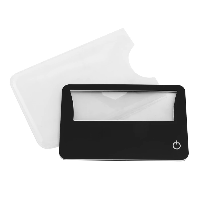 Il pacchetto di lenti d'ingrandimento 3X illuminate con dimensioni della carta di credito include 2 lenti d'ingrandimento, ogni lente d'ingrandimento per la lettura Has-AB09
