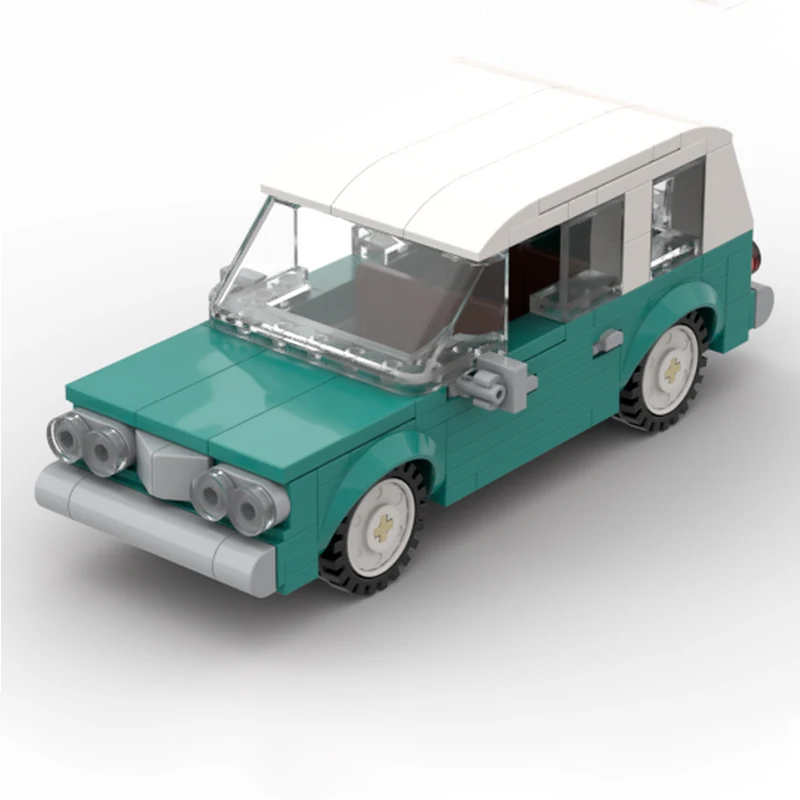 

160 шт. MOC 1961 corvairss 500, станция из озерного дерева, строительные блоки, рождественский подарок, детские научные эксперименты, наборы STEAM