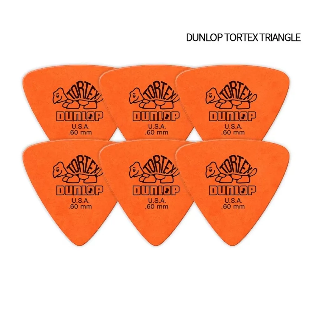 10pcs Delrin Dunlop Guitar Picks 0.5/0.6/0.73/0.88/1.0/1.14MM Anti-slip Style Triangle Picks Picks Accessories Electric Guitar view 2