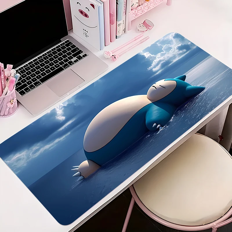 900x400 Mouse Pad Computer Speed Type Carpet Mat For E-sports Players Laptop Keyboard Mousepad P-pokemon Snorlax Office Desk Mat