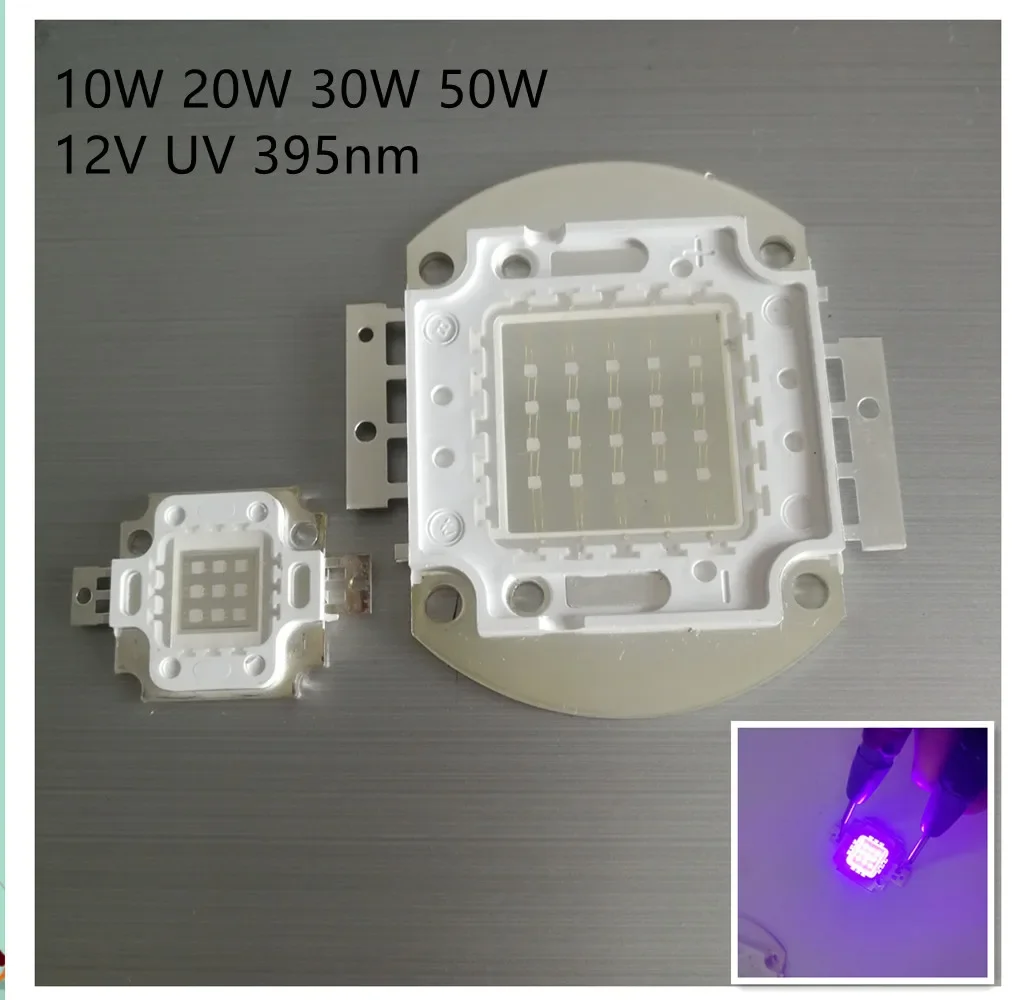 12V - 15V 10W 20W 30W 50W High Power Integrated COB LED Lamp Diode SMD UV  Light DIY Floodlight Spot Bulb