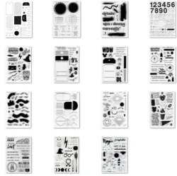 New English Clear Silicone Stamp / seal for DIY Scrapbooking / Album Decorative Clear Stamp Sheets A6521