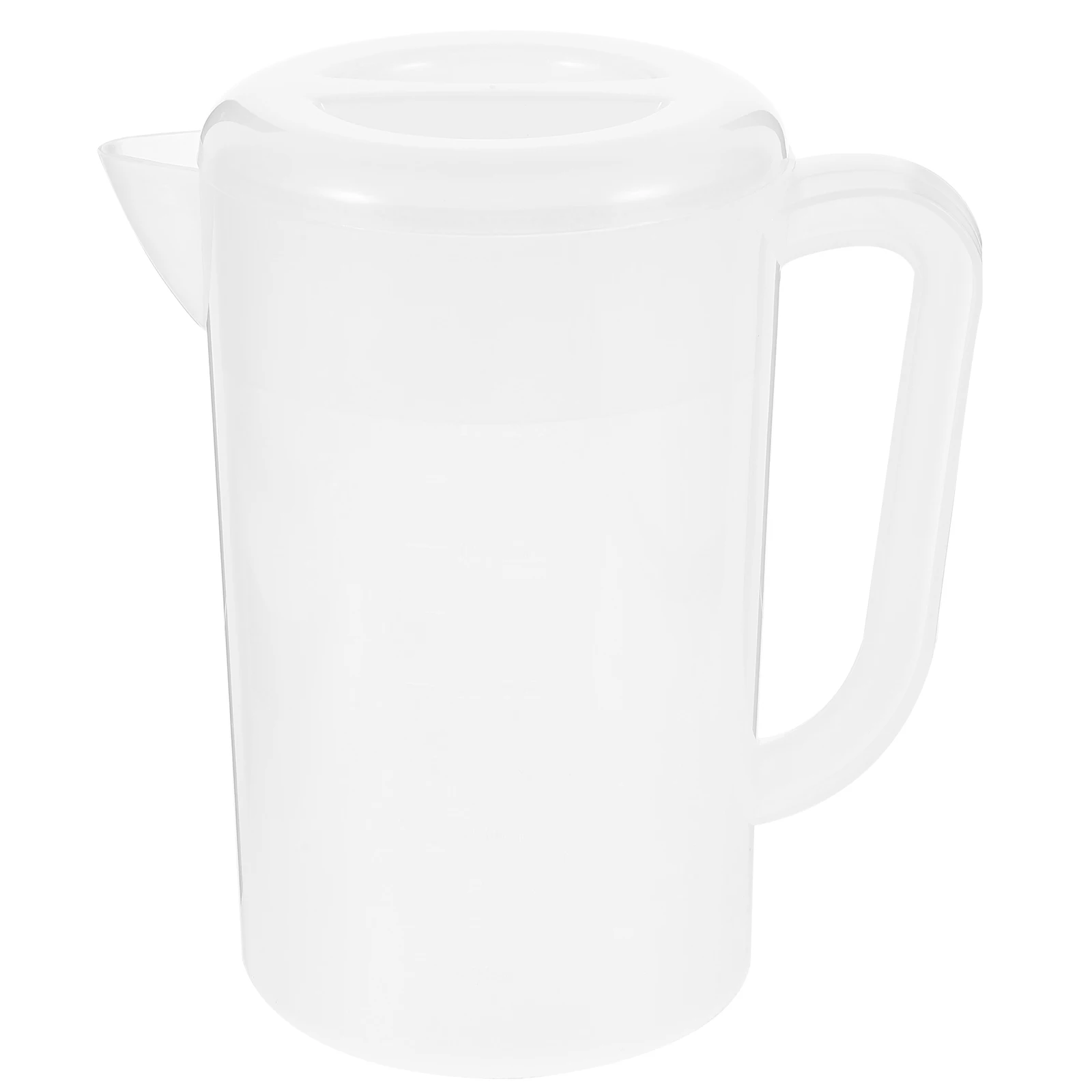 

Cold Water Pitcher 2500ML White Lid Large Capacity Fruit Drink Jug Plastic Safe Ergonomic Handle Tea Fridge Beverages