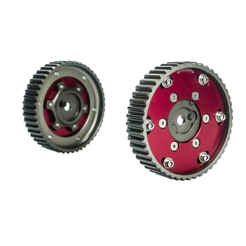 WLR RACING - Adjustable CAM GEAR GEARS Pulley for BMW E21 E28 E30 E34 E36 318i ( 2pcs) Red WLR6537R