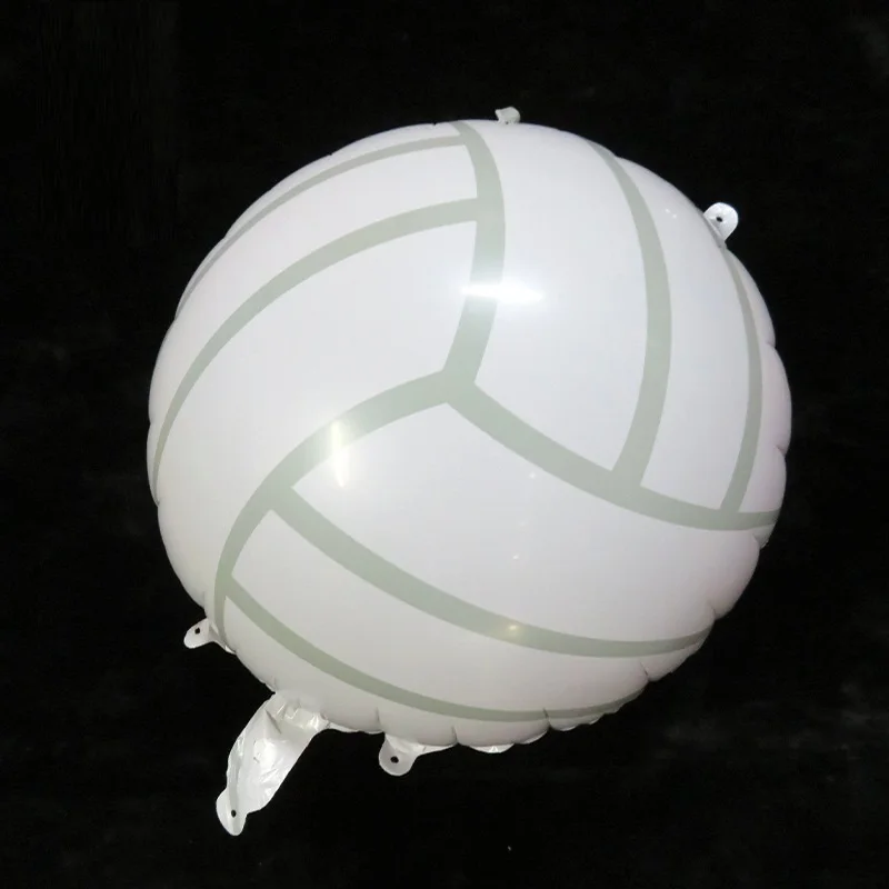 2pcs 18inch Volleyball Aluminium Film Balloon,Blue and Yellow Volleyball Balloon