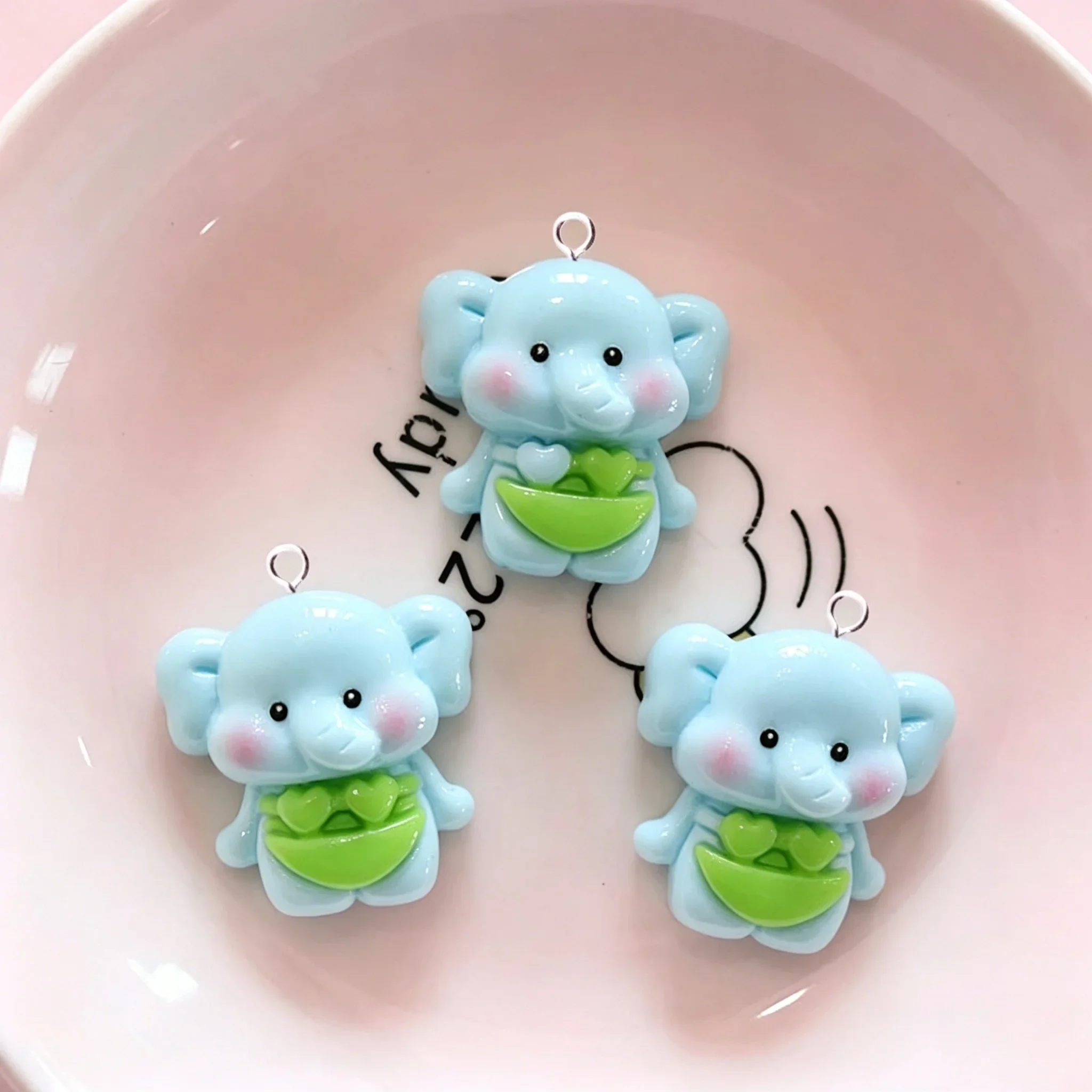 10Pcs Cute Cartoon Animal Resin Charms Mixed Bear Fox Cow Frog Pendants For DIY Earrings Handmade Jewelry Making view 5