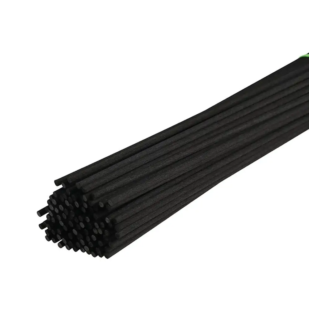 100Pcs 3mm*25cm Fiber Reed Diffuser Sticks Black/White/Wood color Portable Aromatherapy Refill Sticks Easy To Use
