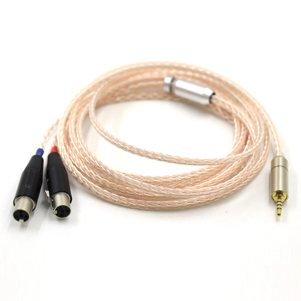 Haldane 16Cores UPOCC Copper Silver Mixed Headphone Upgrade Cable for Audeze LCD-3 LCD-2 LCD-X LCD-XC LCD-4z LCD-MX4 LCD-GX Cord