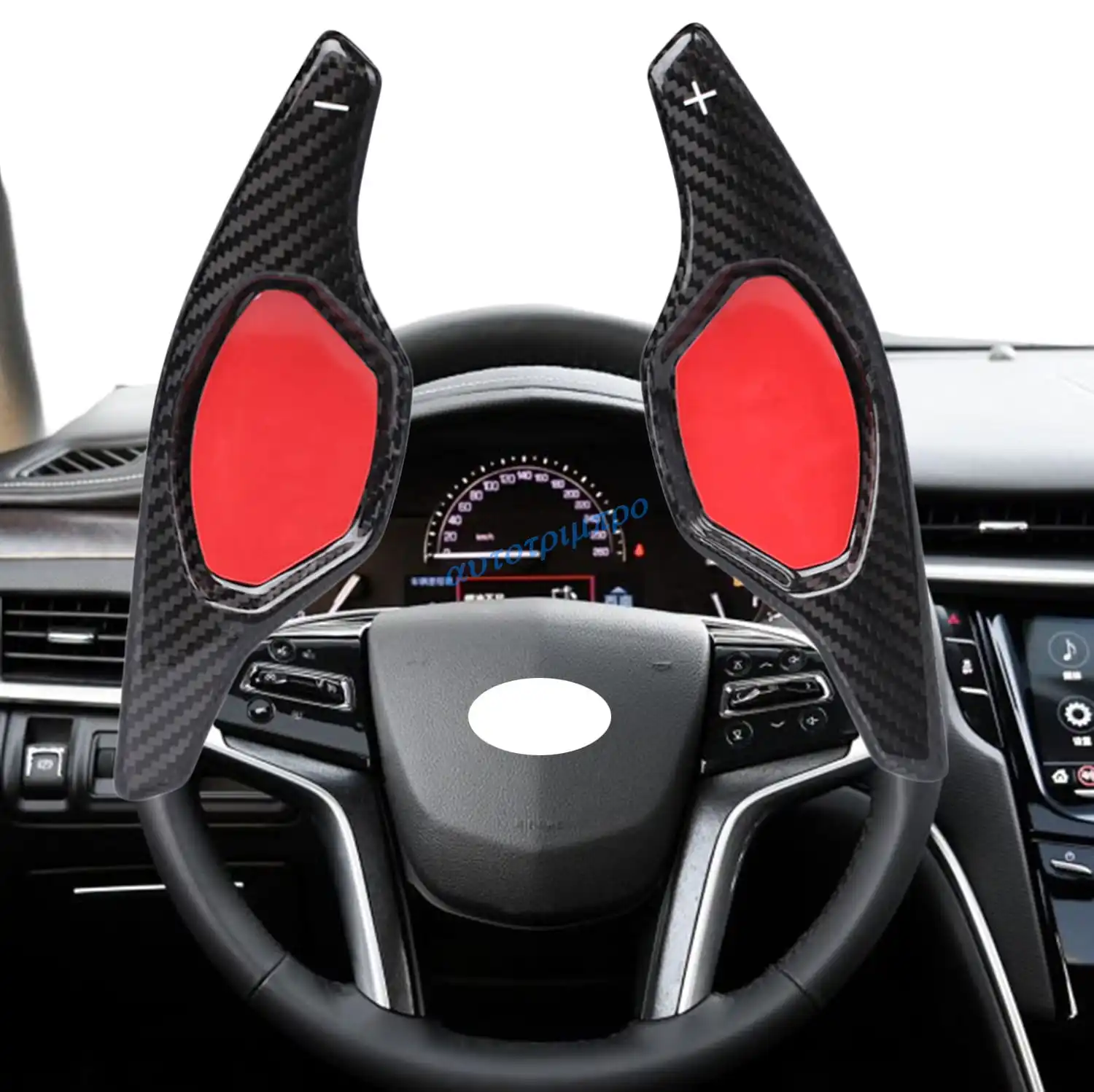 

Для Cadillac XTS 2013-2019 черный карбоновый руль, рычаг переключения передач, удлинитель, аксессуары для стайлинга автомобилей