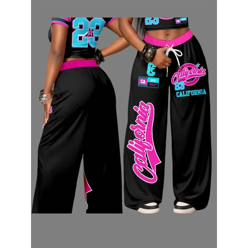 New 3D Personalized Printed Mesh Breathable European and American Fashion Adult and Children's Sports and Leisure Pants