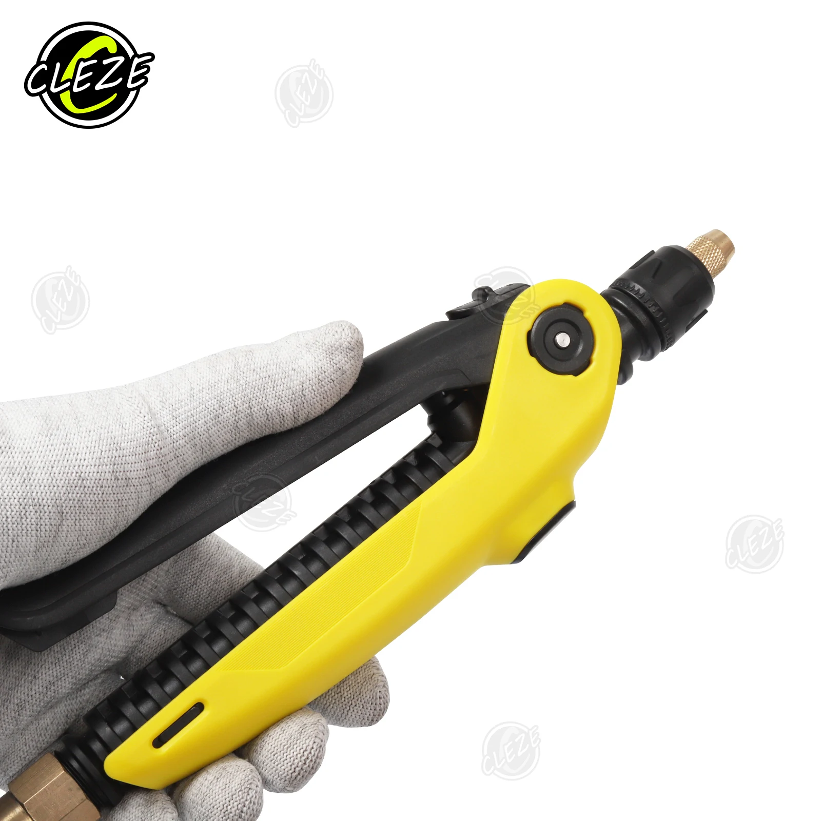 CLEZE 19 Feet High Pressure PPF Car Wrapping Wash Water Hose with Nozzle Spray Gun for Tint Spray Kegs