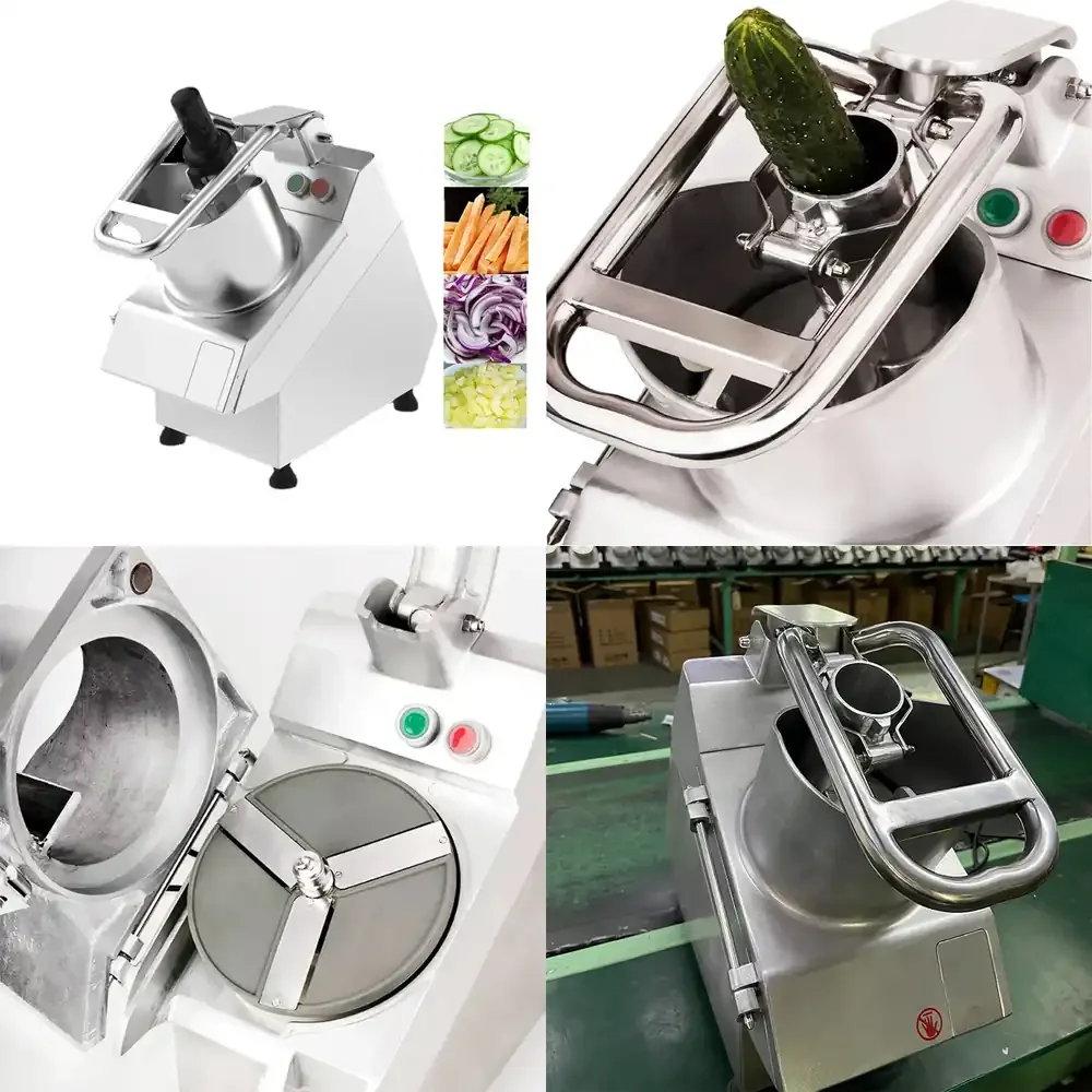 

Многофункциональный электрический измельчитель овощей для коммерческого использования в ресторанах: настраиваемый, популярный, для моркови, картофеля, огурцов.