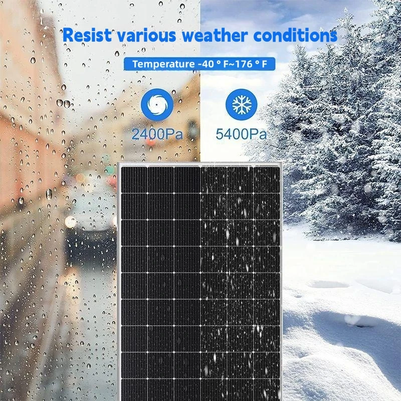 Panel Solar rígido de alta potencia, 18V, utilizado para la generación de energía fotovoltaica en exteriores, sistema de generación de energía para