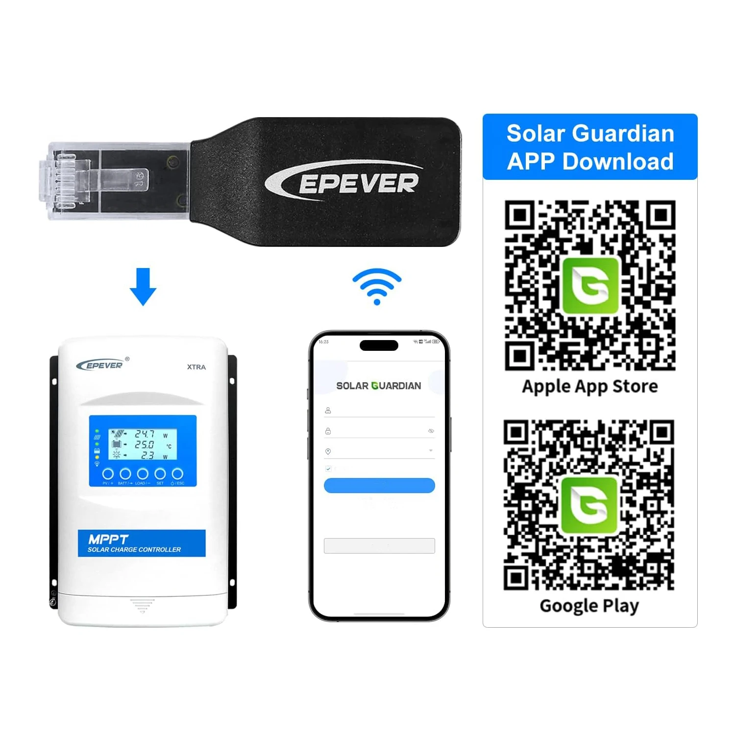 EPEVER WiFi 2.4G RJ45 D WiFi Adapter For MPPT Tracer Solar Controller 2.4G WiFi Networking Communication Up to 20 Meters image 6
