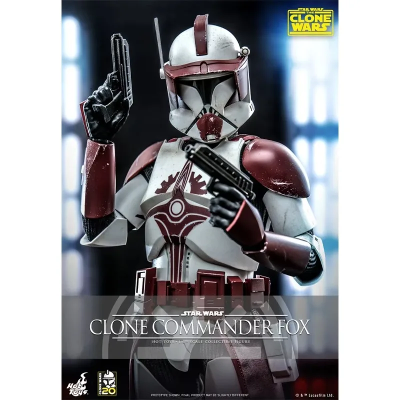 【In-Stock】Original HotToys 1/6 TMS103 Star Wars Clone Wars Clone Commander Fox Movable Model Gift Collection