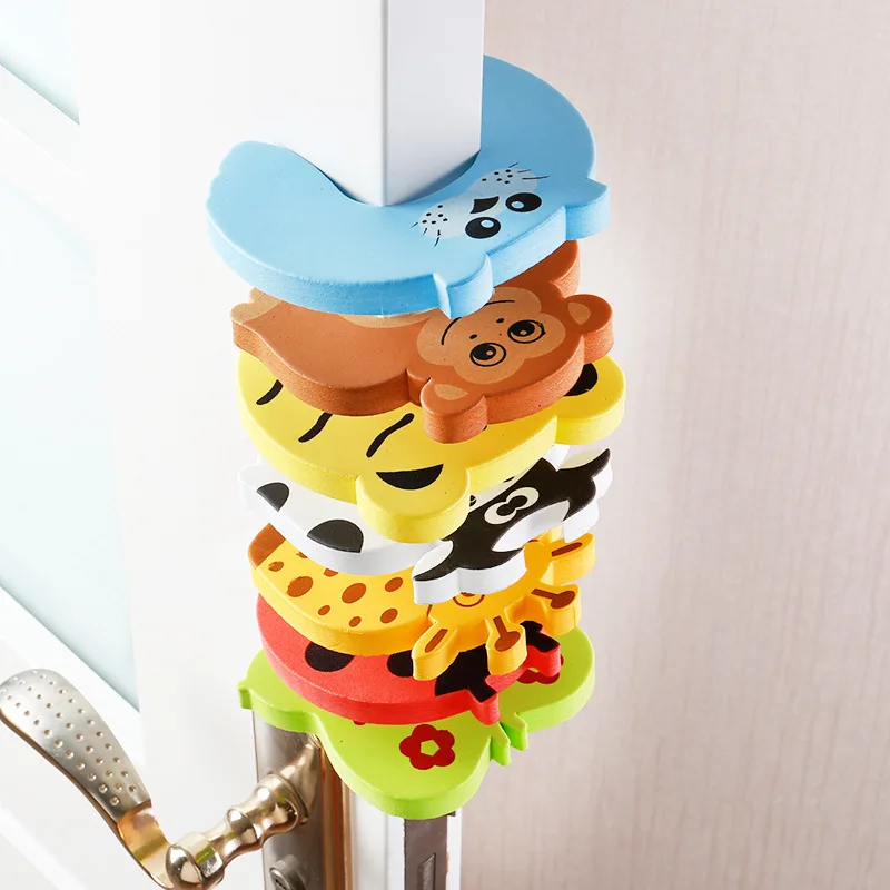 

Baby Safety For Newborn Furniture Protection Card Door Stopper Security Cute Animal Care Child Lock Finger Protector