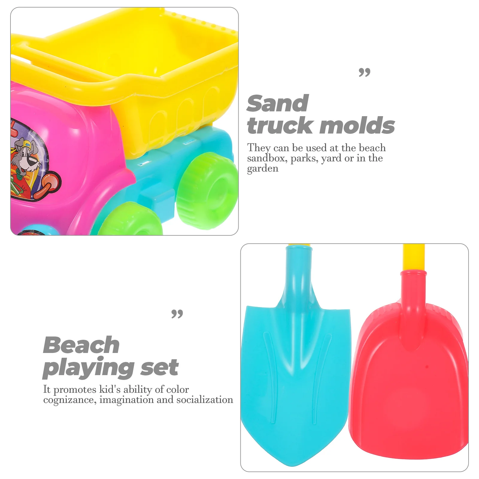 17Pcs Kids Beach Toys Set Sandbox Toys Truck Sand Toys Creative Sand Tools Kit Sand Molds Shovels Waterwheel for Children