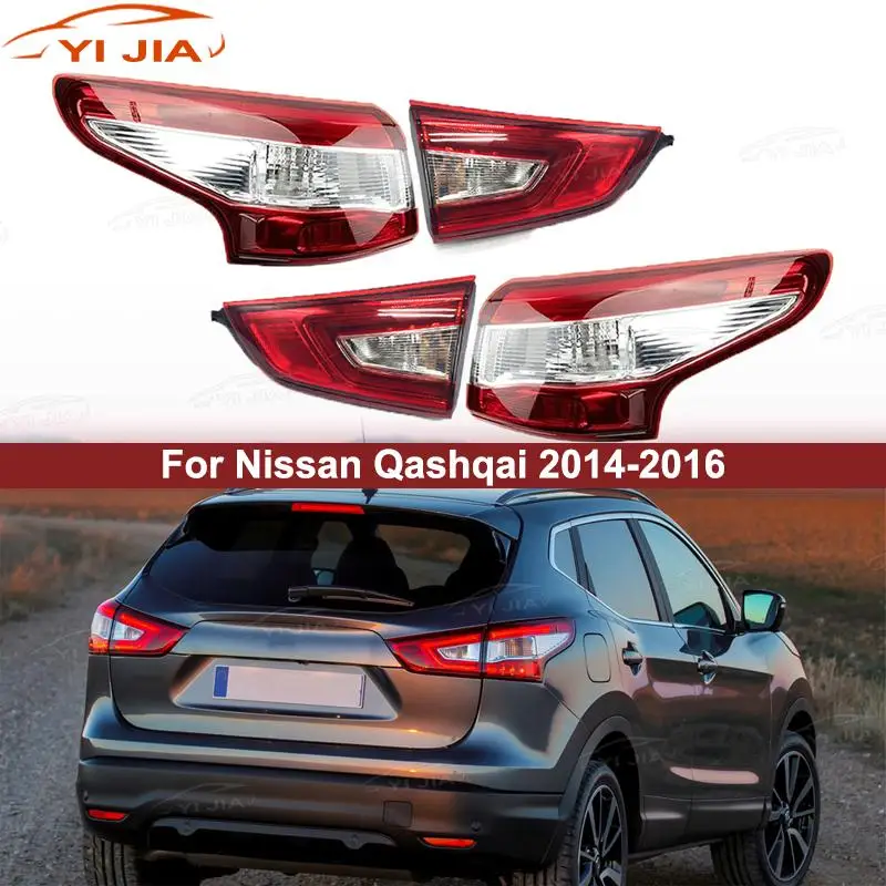 For Nissan Qashqai 2014-2016 26550-4EA0A Rear Tail Light Brake Lights 26555-4EA0A Turn Signal Light Car Taillights Assembly