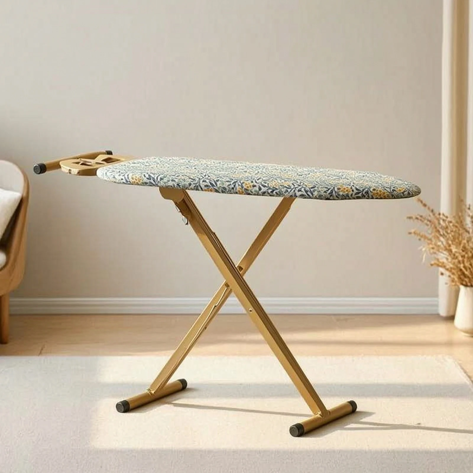 Folding Ironing Board Non-Slip Ironing Board with Metal Frame Furniture Padded Sturdy for Laundry Room, Apartment