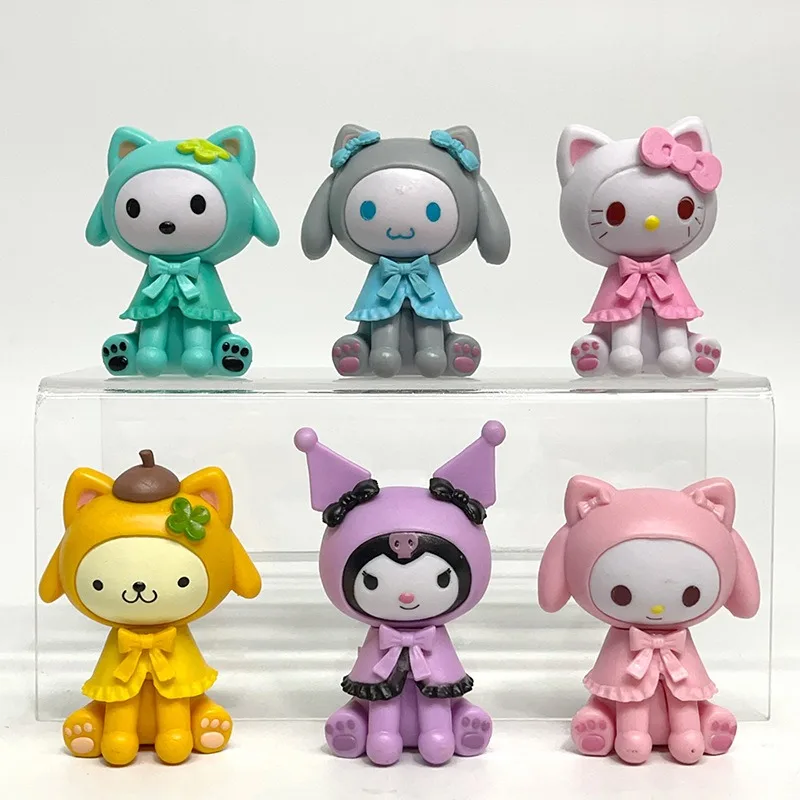 サンリオ ブラインドボックス カラフルメロディ クロミ タイドプレイ ブラインドボックス タイドプレイフィギュア クロミドール ギフト オーナメント