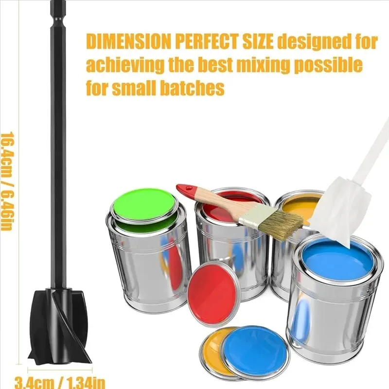 Alat joran pengaduk pisau Spiral pengaduk kepala Resin cairan perpaduan perlengkapan bor cat epoksi