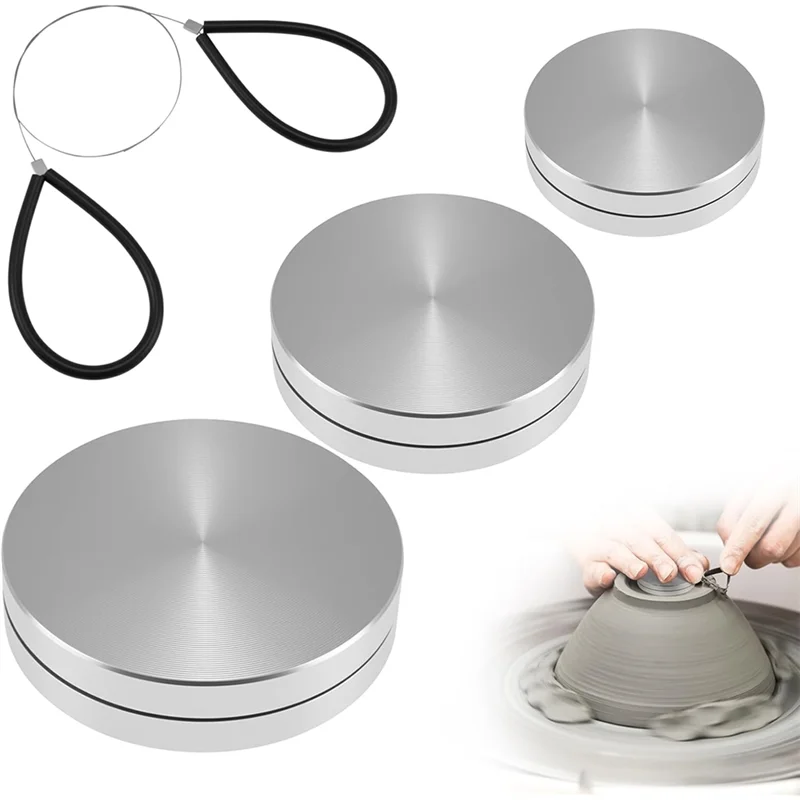 

ABBP-4 Pcs Clay Clay Pottery Throwing Trimming Spinner Tool Set- Rotary Tools With Cutters, Wire 30Mm/38Mm/45Mm