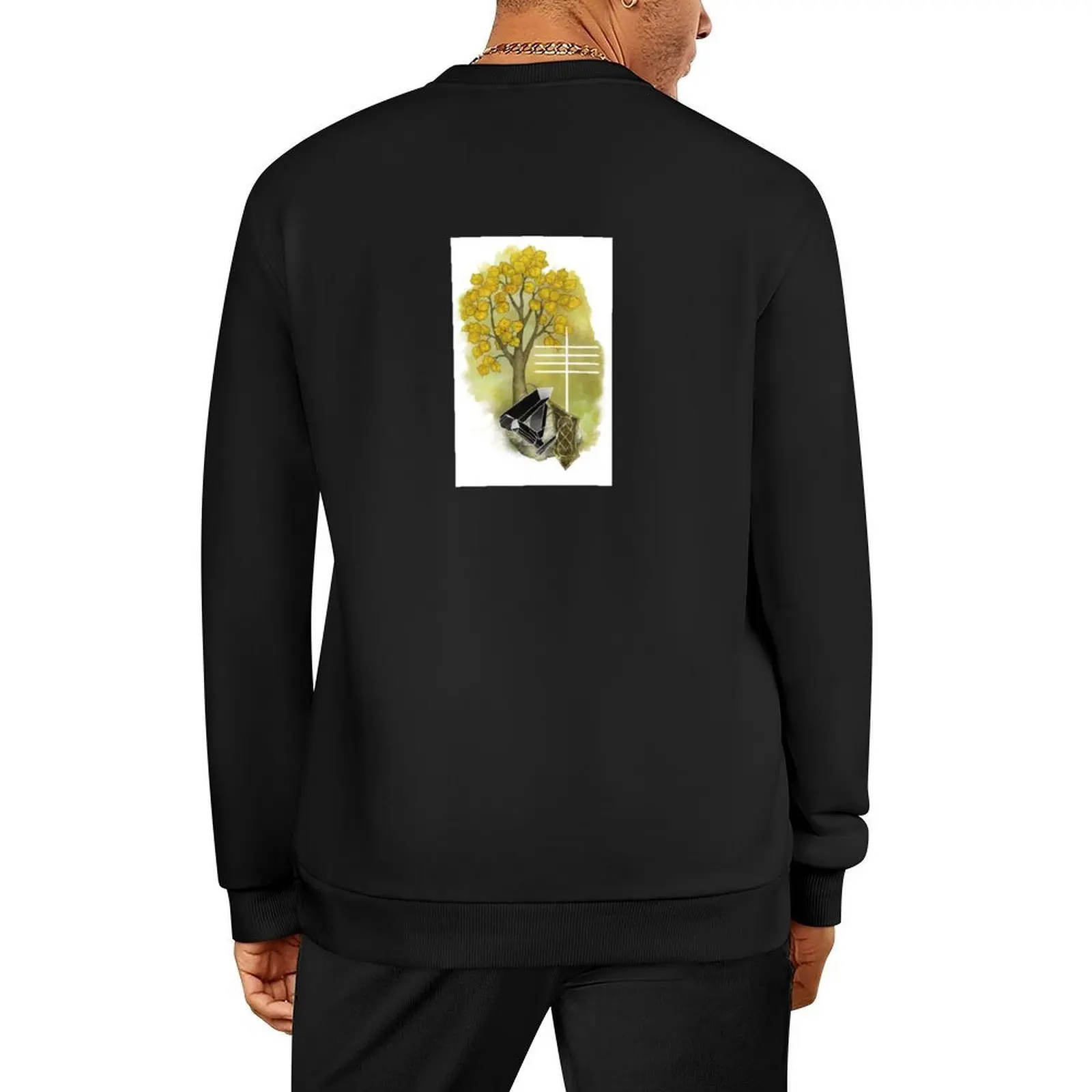 

OGHAM art - EADHADH The Aspen Tree Pullover men's coat men wear male clothes anime clothing hooded sweatshirt for men