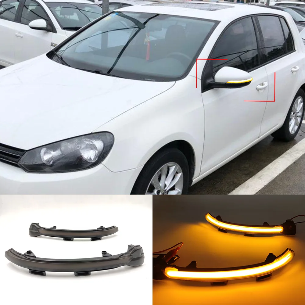 For Volkswagen Golf 7 reversing mirror turn signal high 7 Jialv Lingdu rearview mirror flow edge light