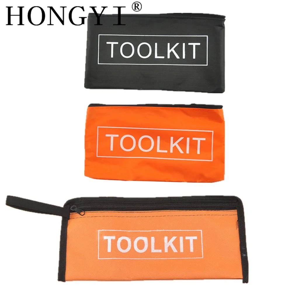 Canvas Oxford Tool Bag Portable Waterproof Zipper Storage Bags Multi-function Hardware Small Toolkits Tool Parts Organizer