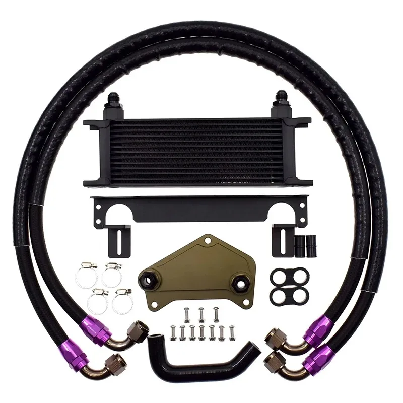 Transmission Oil Cooler Kit for Audi Golf MK5 MK6 DSG 6 Speed Gearbox Oil Cooling Kit 02E/DQ250/DSG 6 Gearbox Radiato