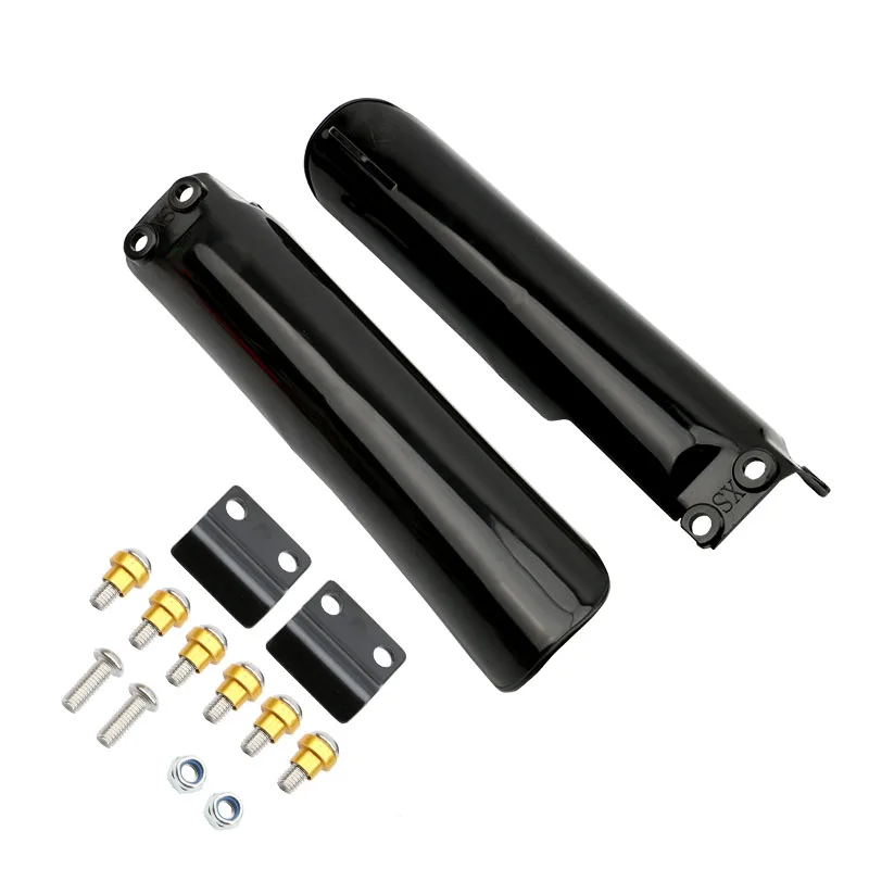 A pair For KLX BBR TTR CRF CR Motorcycle Front Fork Absorber Protector Covers Plastic Guards Dirt Bike Pit Bike