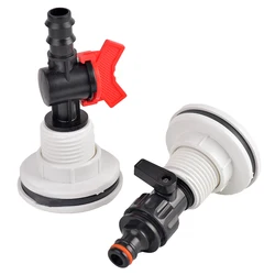 3/4 inch Thread Rain Barrel Spigot Kit Hose Faucet Adapter for Water Tanks Garden Barrel