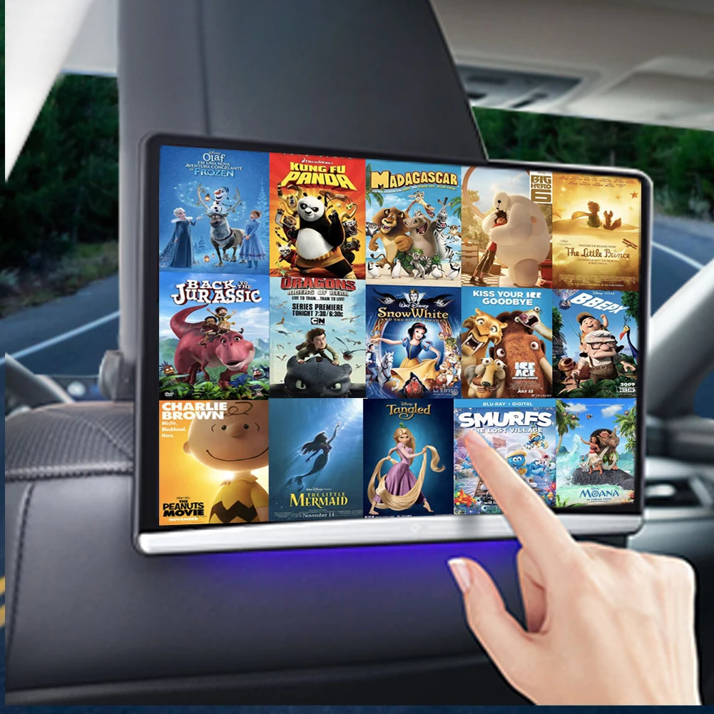 Auto Rücksitz Unterhaltung IPS TV 13,3" Android Touchscreen Auto Kopfstütze Bildschirm Unterstützung 1080P HD