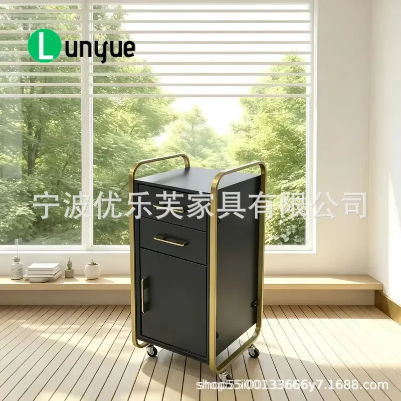 High Quality Barber Shop Tool Cabinet Hair Storage Locker with Drawer Professional Hairdresser Desk Organizer for