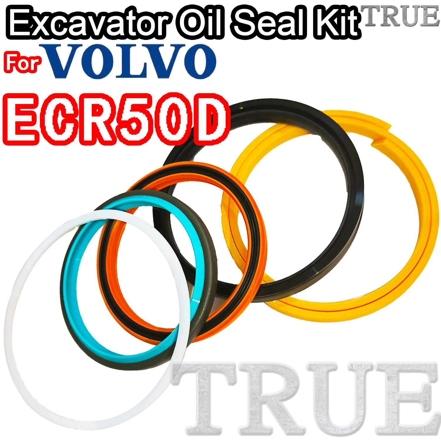 

For ECR50D VOLVO Oil Seal Excavator Repair Kit Maintenance Floating Rebuild Parts MOTOR Piston Rod Shaft Replacement Dust FKM