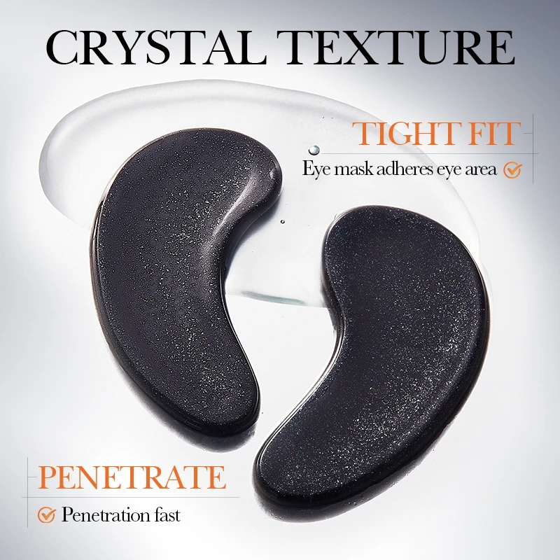 5 أزواج SADOER الأسود كريستال الكولاجين قناع عين المضادة للتجاعيد مكافحة الشيخوخة ترطيب مكافحة الهالات السوداء بقع عين أقنعة هلامية #4