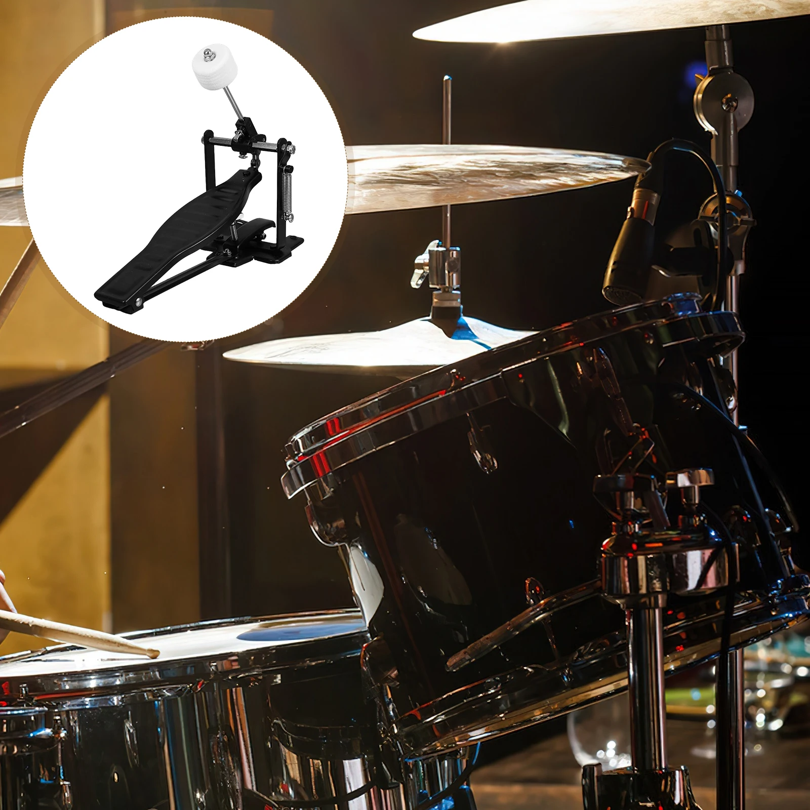 

Musical Instrument Drum Pedal Hammer Aluminum Alloy Bass Foot Connector Durable Lightweight Easy Installation Compatible Various