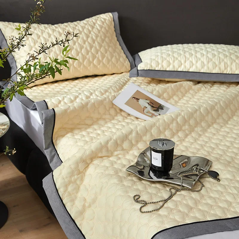 

Class A high-end Lenzing Tencel soybean mat three-piece set summer cool ice silk mattress washable folding soft mat