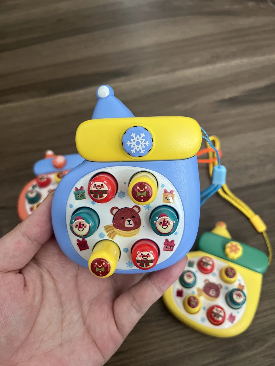 One Piece Mini Whack a Mole Game Console Baby Early Education Puzzle 0-3 Yea Old Baby Boy Girl Finger Press Fidget Toys Baby