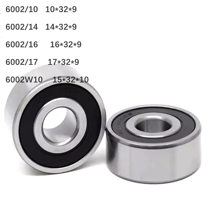 2Pcs Non-standard bearing 6002/10 14 15 16 17 W10 inner hole *32*9 mm